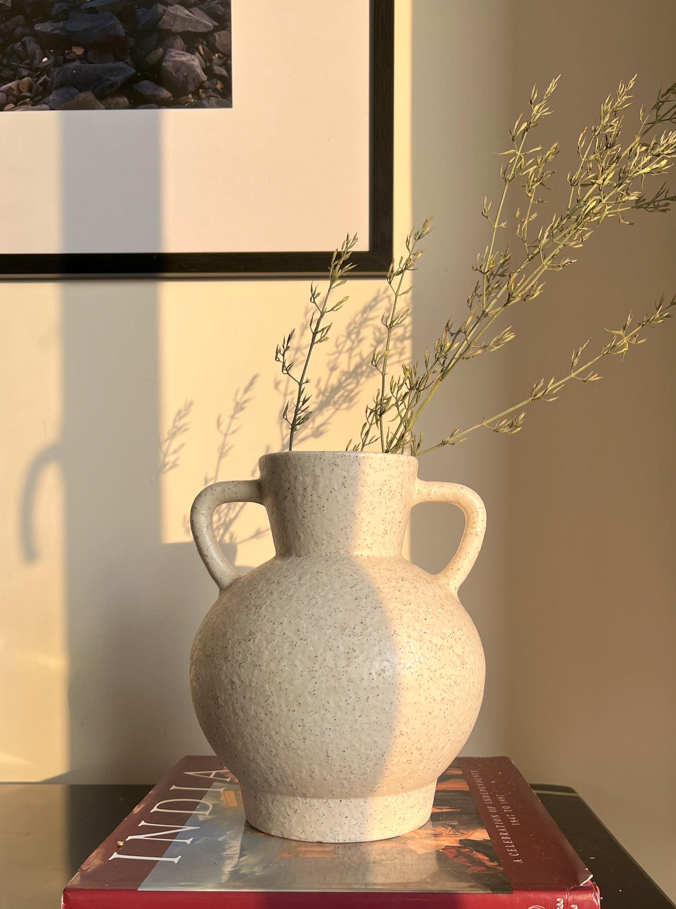 V Handle Vase